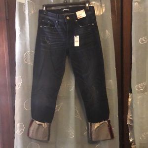 Mid rise cropped legging jeans